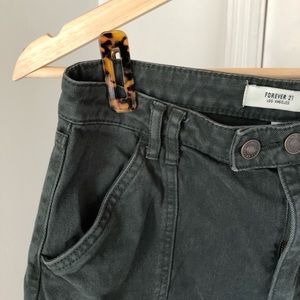 Olive Green Wide Leg Pants